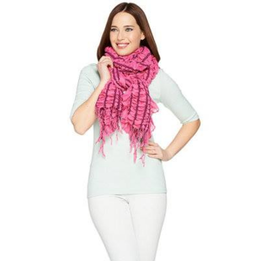 Layers by Lizden Smocked Wrap with Ruffled Edge